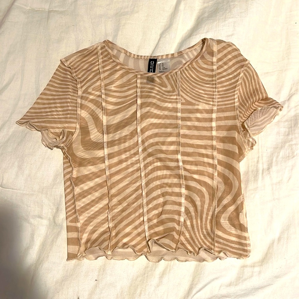 Sheer crop top